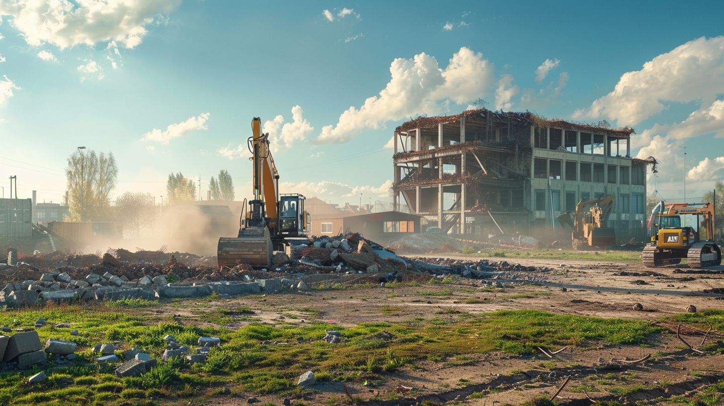 Chantier de démolition et dépollution